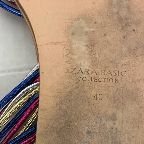 Zara Basic Collection Multicolored Sandals Size 40 (9US) - Picture 8 of 9